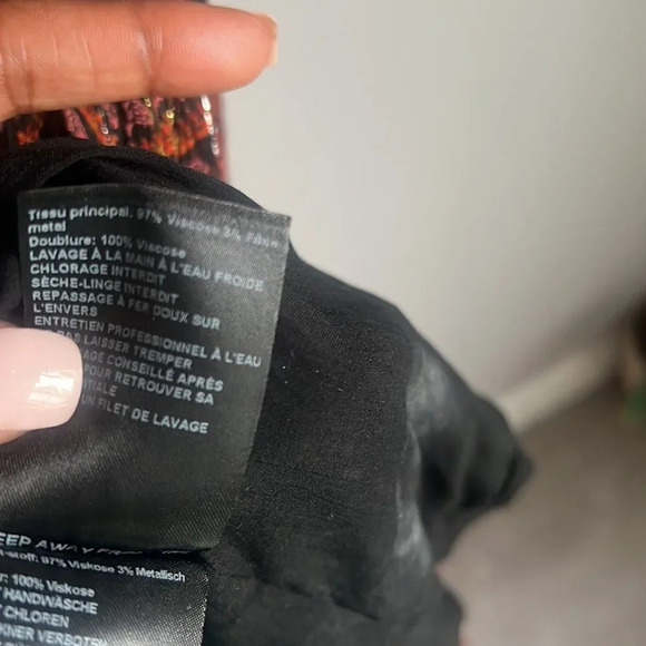 ba&sh Wanda Metallic Herringbone Print Maxi Dress - Picture 9 of 16